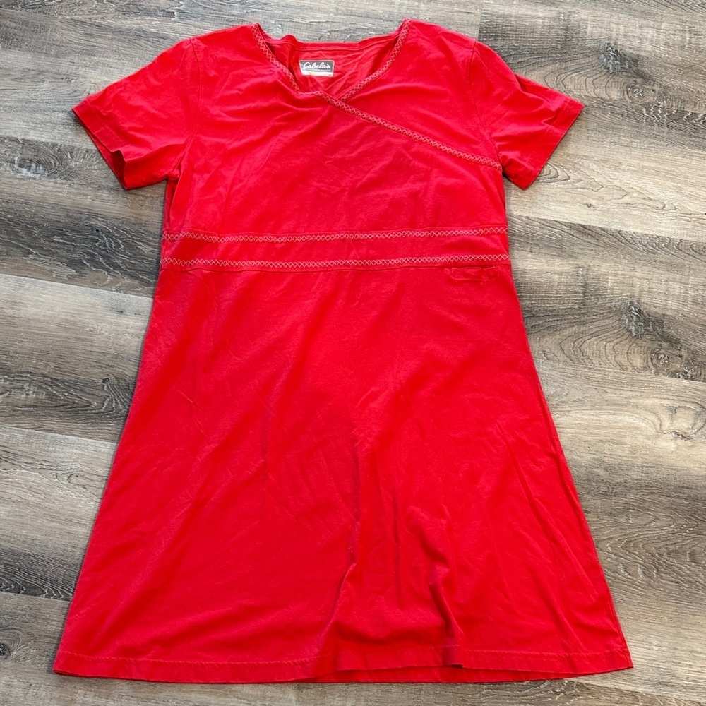 Cabela’s Red Short Sleeve Dress sz 2xl